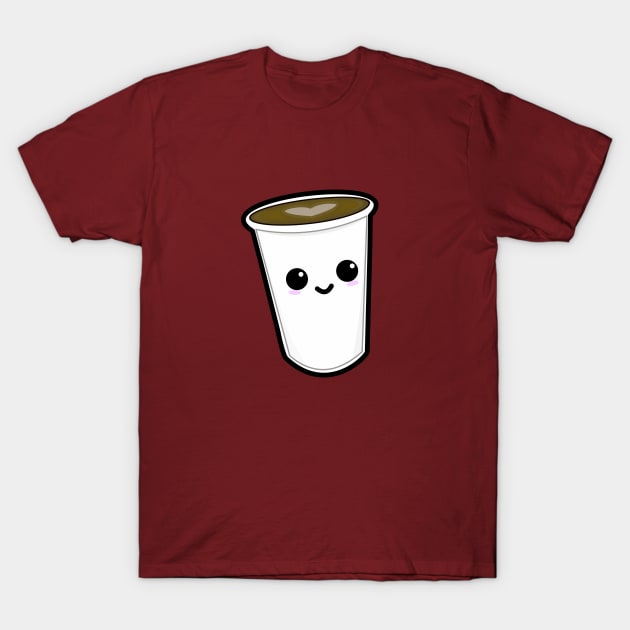 Kawaii Coffee T-Shirt T-Shirt by happinessinatee